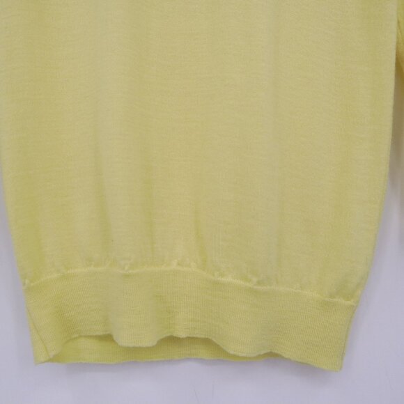 J. Crew‎ Merino Wool Sweater Womens PS Yellow Elevated Basic Preppy Academia - Picture 7 of 16